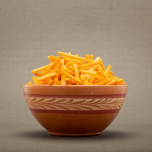 Masala corn bites in a bowl.